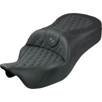 Roadsofa™ King Seat — Black, Gray Stitching, 2-Up Seat