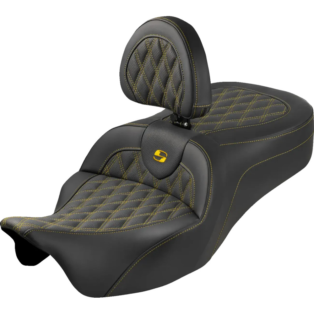 Roadsofa™ King Seat — Black, Gold, 31"