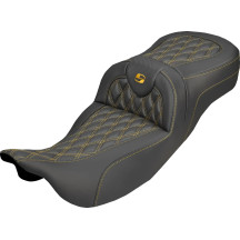 Roadsofa™ Carbon Fiber Seat — 44.5 cm driver seat, 78.74 cm overall length, black/gold