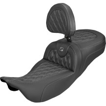 Roadsofa™ Carbon Fiber Seat — Black, Gray, Carbon Fiber, 2-Up Seat
