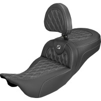 Roadsofa™ Carbon Fiber Seat — 2-Up Seat, 44.5 cm Driver Seat Length, 37 cm Driver Seat Width, 31 in Overall Length