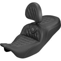 Roadsofa™ Carbon Fiber Seat — with Driver Backrest, Black/Gray