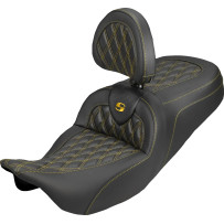 Roadsofa™ Carbon Fiber Seat — 31" Overall Length, Black/Gold
