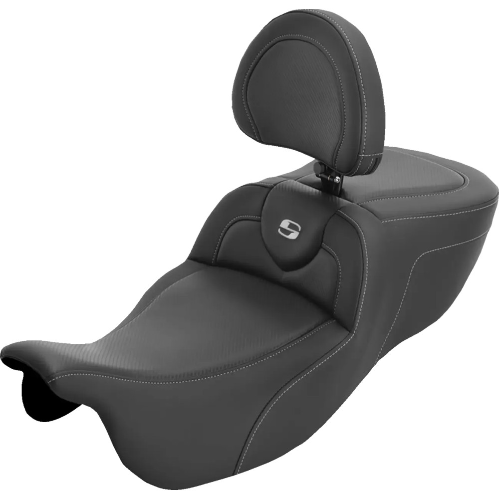 Roadsofa™ Extended Reach Seat — Black, 2-Up Seat, Includes Backrest