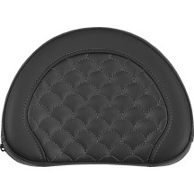 Sissy Bar Pad — 10 in, 8 in, Black, Gray, 5 in