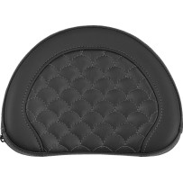 Sissy Bar Pad — 10 in, 8 in, Black, Gray, 5 in