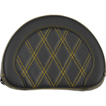 Contoured Sissy Bar Pad — Black, 10" W x 8" H