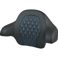Tour Pak® Backrest Pad — 35.5 cm, 14", Black, Blue Stitching