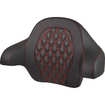 Tour Pak® Backrest Pad — 14", Black, Red Stitching