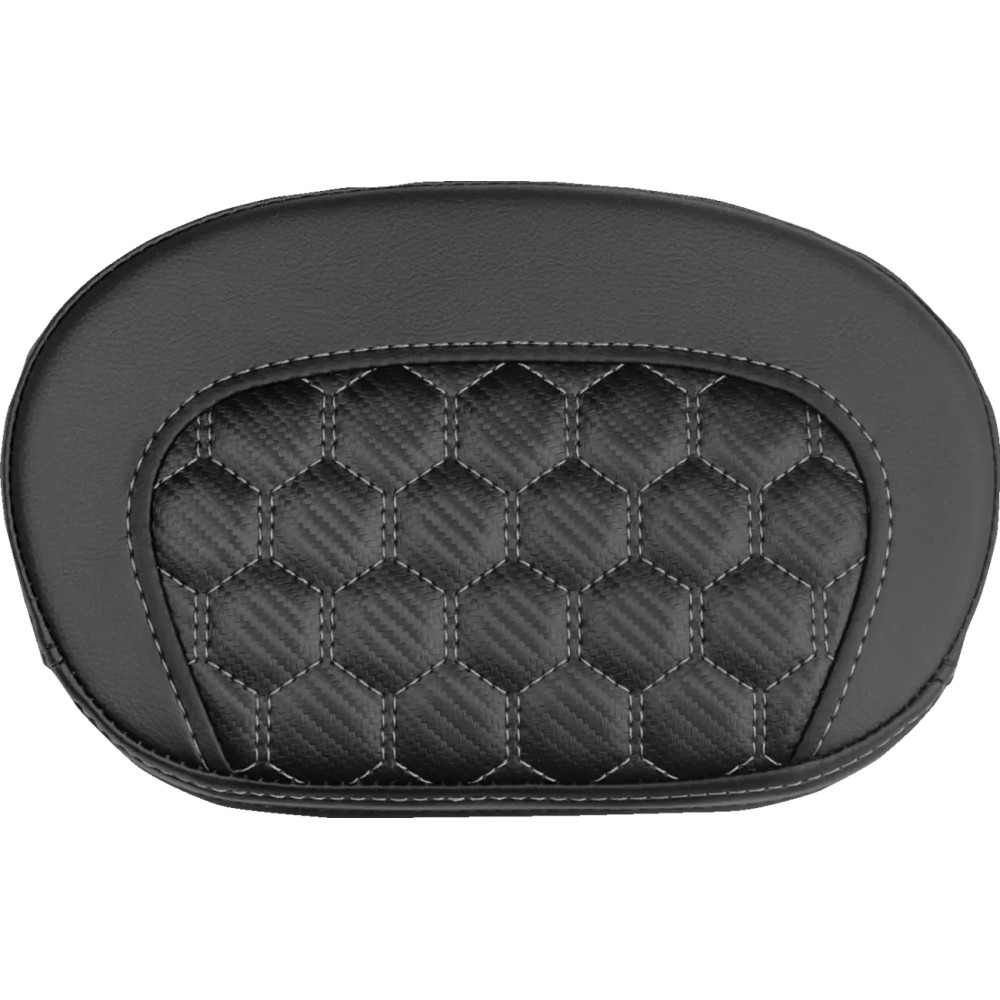 Mini Contour Sissy Bar Pad — 16.5 cm x 26.5 cm, Black/Gray