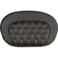 Mini Contour Sissy Bar Pad — 16.5 cm x 26.5 cm, Black/Orange