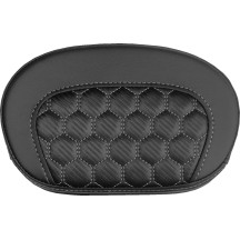 Mini Contour Sissy Bar Pad — 16.5 cm x 26.5 cm, Black, Silver