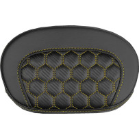 Mini Contour Sissy Bar Pad — 16.5 cm x 26.5 cm, Black/Gold