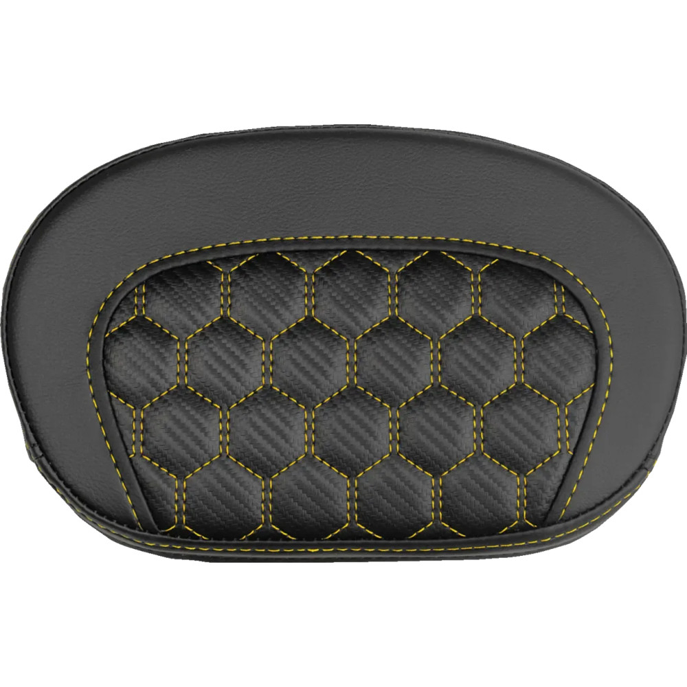 Mini Contour Sissy Bar Pad — 16.5 cm x 26.5 cm, Black/Gold