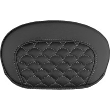 Mini Contour Sissy Bar Pad — 16.5 cm, 26.5 cm, Black, Silver Stitching