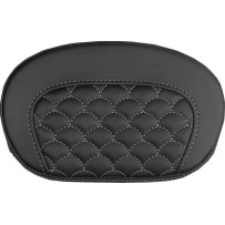 Mini Contour Sissy Bar Pad — 16.5 cm, 26.5 cm, Black, Silver Stitching