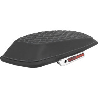 Honeycomb Saddlebag Lid Covers — Black, Pair