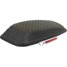 Dragon Scale Saddlebag Lid Covers — Pair, Black/Gold, 26 x 11 x 3 in