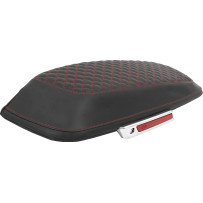 Dragon Scale Saddlebag Lid Covers — Pair, Black/Red, 66 cm x 28 cm x 76.2 mm