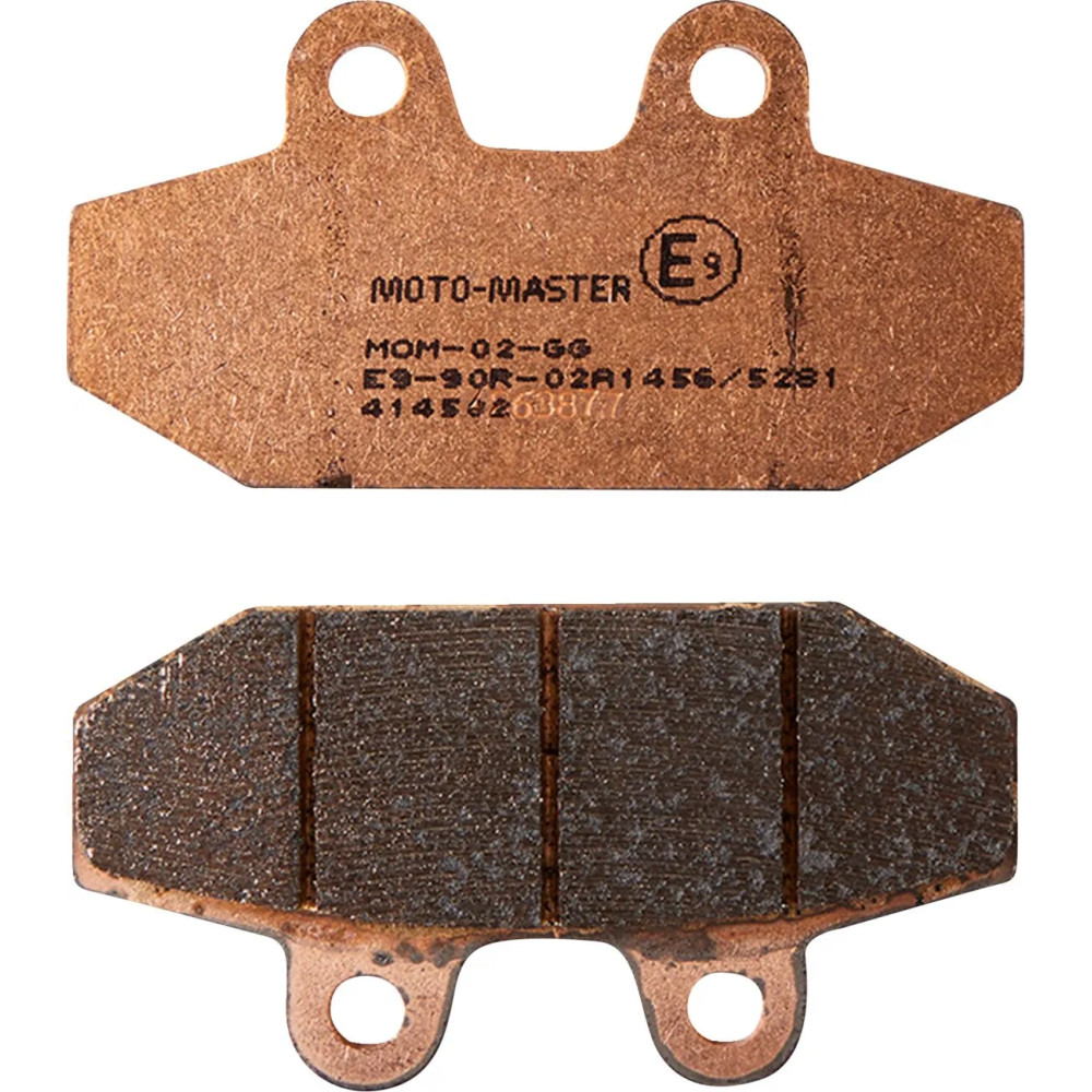 RoadPro Sintered Metal Brake Pads — 81.9 mm x 41.2 mm x 9.9 mm, Set of 2