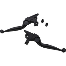 Journey Adjustable Lever Set for Harley Models — Black, Polished