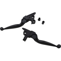 Journey Adjustable Lever Set for Harley Models — Black, Polished