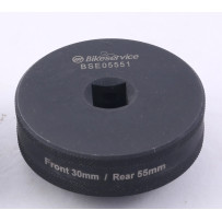 Wheel Nut Impact Socket — 55mm bi-hex, 30mm single hex, 1/2" drive