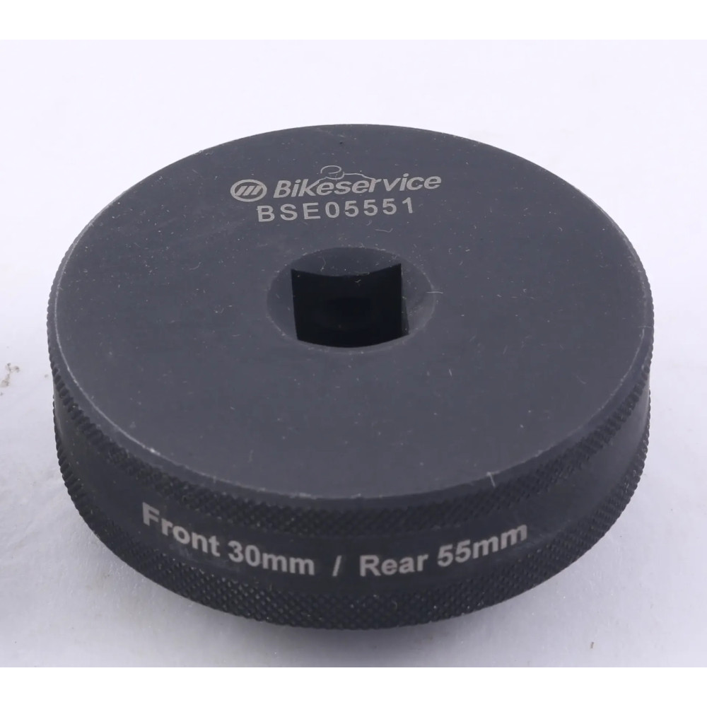 Wheel Nut Impact Socket — 55mm bi-hex, 30mm single hex, 1/2" drive