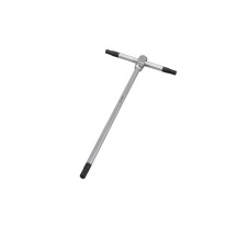 T-Handle Hex Wrench — 5mm Hex x 180mm, Silver