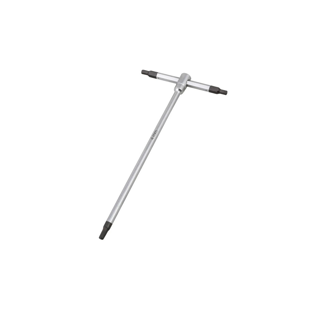 T-Handle Hex Wrench — 4mm x 180mm, Silver