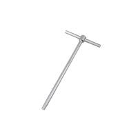 T-Handle Hex Wrench — 10mm Hex x 300mm, Silver