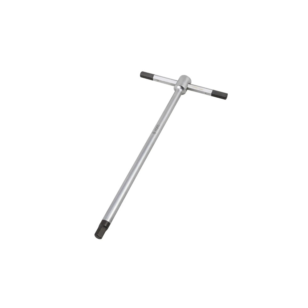 T-Handle Hex Wrench — 8mm x 250mm, Silver