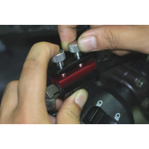 BIKESERVICE Cable Luber — Adjustable, Lockable, Black/Red