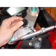 Steering Stem Nut Tool — 3/8" square drive, black