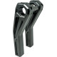 Elevadores Ascent Pro — 20,5 cm de altura, abrazadera de 1-1/4", negro brillo