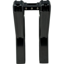 Ascent Pro Risers — 8" rise, 1-1/4" bar clamp, black gloss