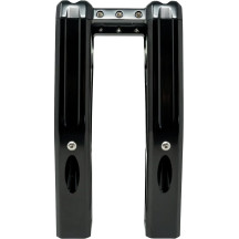 Ascent Pro Risers — 8" rise, 1-1/4" bar clamp, black gloss