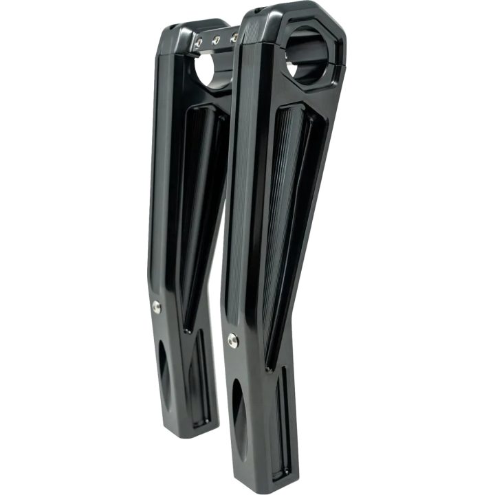 Elevadores Ascent Pro — 25,5 cm rise, 32 mm clamp, 38,1 mm pullback, negro brillo