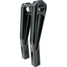 Ascent Pro Risers — 10 in rise, 1-1/4 in clamp, 1-1/2 in pullback, black gloss