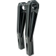 Elevadores Ascent Pro — 25,5 cm rise, 32 mm clamp, 38,1 mm pullback, negro brillo