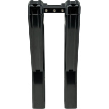 Ascent Pro Risers — 10 in rise, 1-1/4 in clamp, 1-1/2 in pullback, black gloss