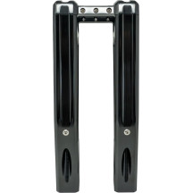 Ascent Pro Risers — 10 in rise, 1-1/4 in clamp, 1-1/2 in pullback, black gloss