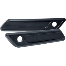 Saddlebag Latch Covers — Black, Anodized, Billet Aluminum