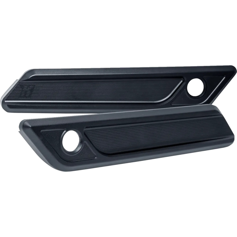 Saddlebag Latch Covers — Black, Anodized, Billet Aluminum