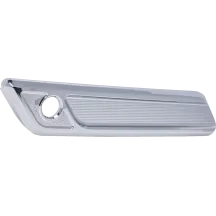 Saddlebag Latch Covers — Chrome, Billet Aluminum