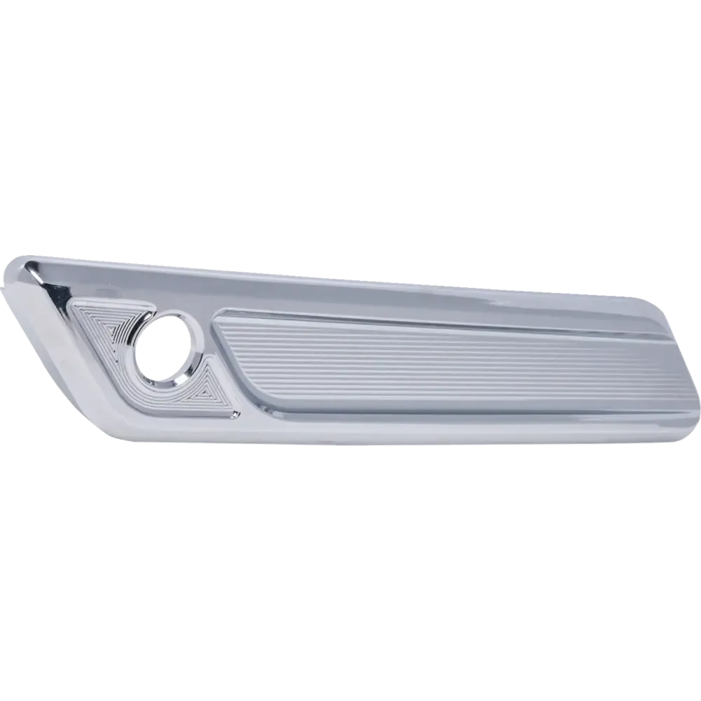 Saddlebag Latch Covers — Chrome, Billet Aluminum