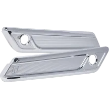 Saddlebag Latch Covers — Chrome, Billet Aluminum