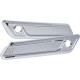 Cubiertas de cierre de alforja — Chrome, aluminio billet