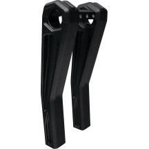 Ascent Pro Risers — 10" Rise, 1-1/4" Clamp, 1-1/2" Pullback, Black