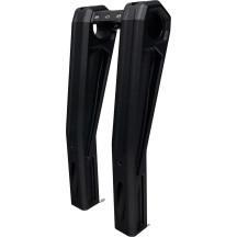 Ascent Pro Risers — 10" Rise, 1-1/4" Clamp, 1-1/2" Pullback, Black